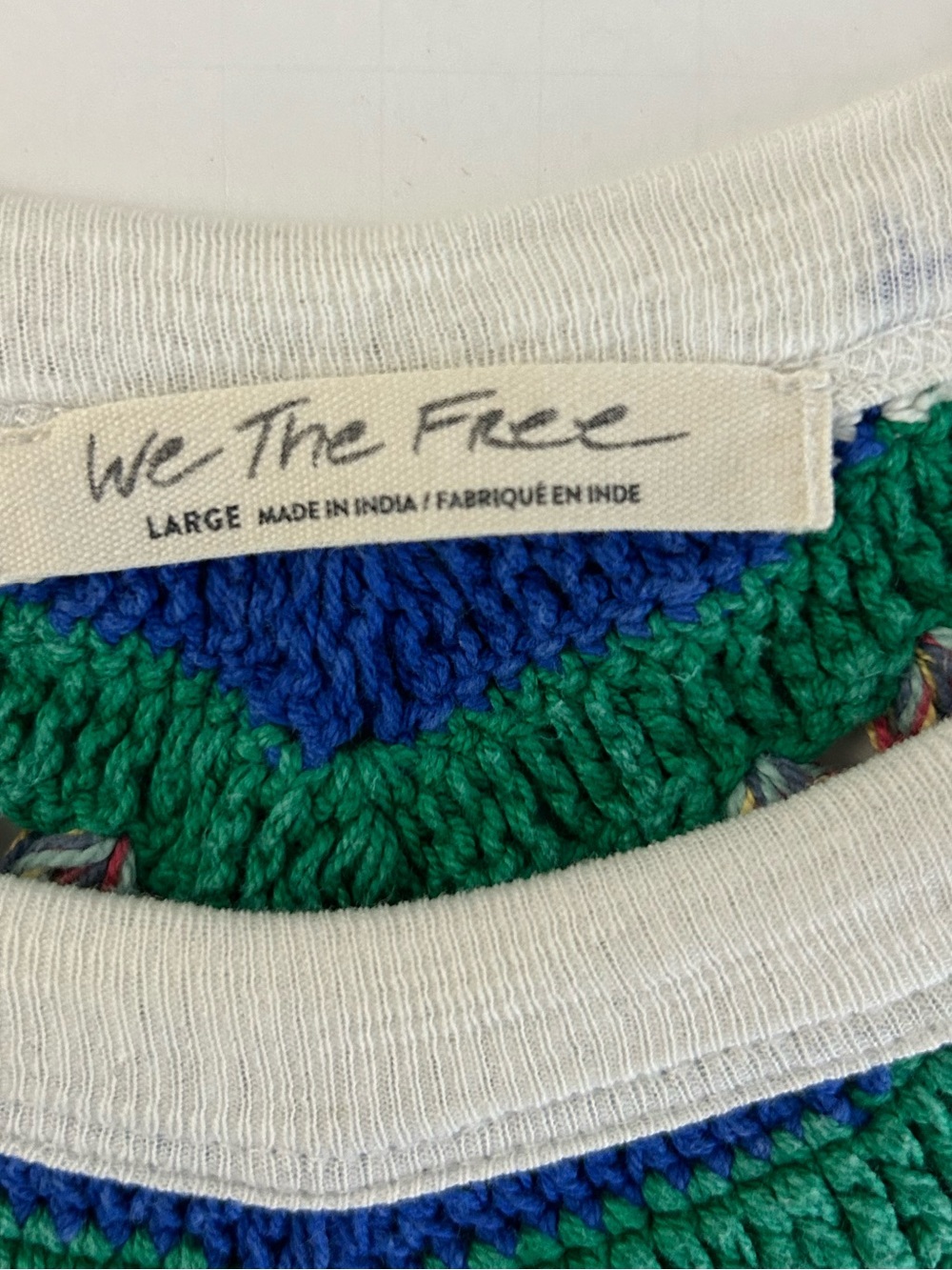 We The Free Free People Boho Spring Bound Crochet Chevron Top - Picture 7 of 13